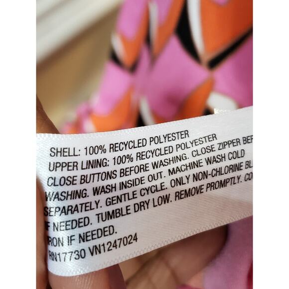 Diane Von Furstenberg Knee Length Dress Women's XL Pink Sleeveless Square Neck - Picture 5 of 12